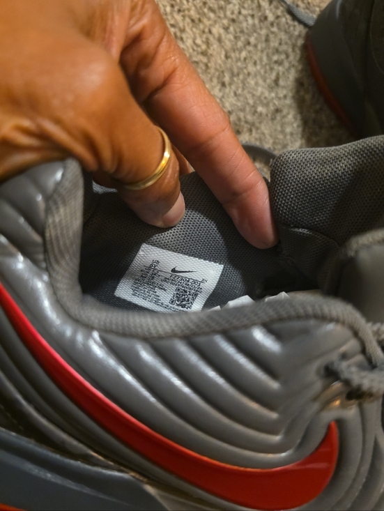 Pre-loved Nike Ja 2 "Iron Grey/Anthracite/Gym Red" Boys' Basketball Shoe Sz 6. - Picture 8 of 8